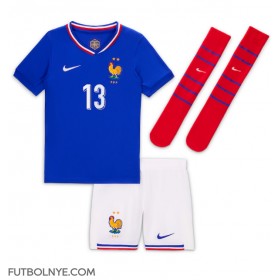 Camiseta Francia Kante #13 Primera Equipación para niños Eurocopa 2024 manga corta (+ pantalones cortos)